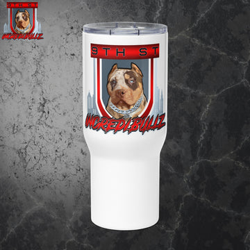 Travel mug with a handle